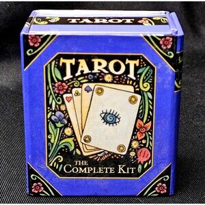 Tarot Box Set The Complete Kit 78 Sealed Card Deck & Booklet Magnet Closure EXC!